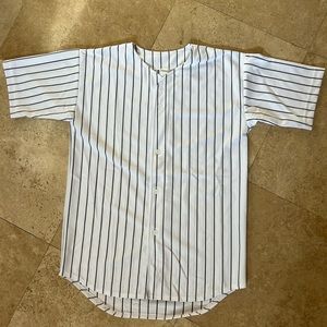 White with black stripe Baseball Jersey for men and women